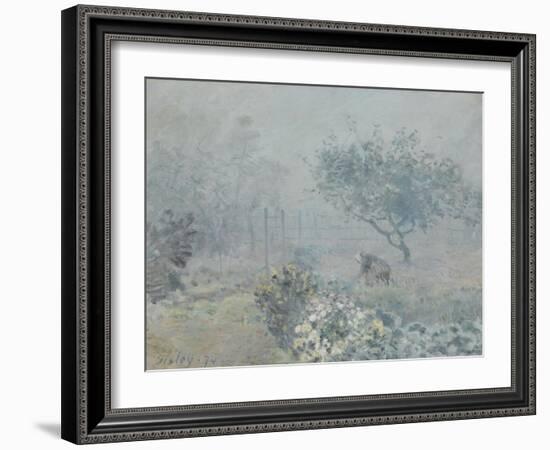 Fog, Voisins, 1874-Alfred Sisley-Framed Giclee Print