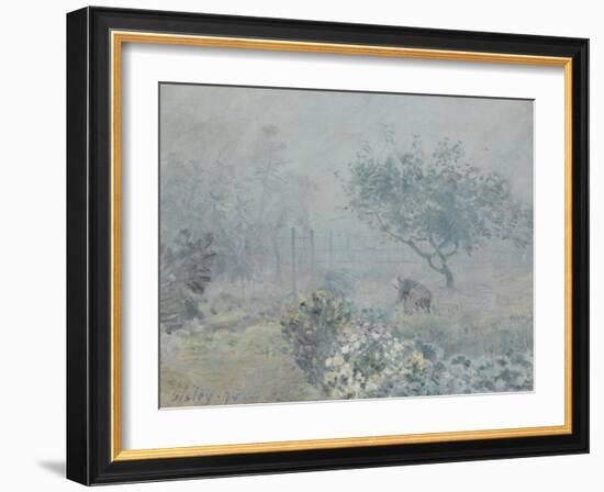 Fog, Voisins, 1874-Alfred Sisley-Framed Giclee Print