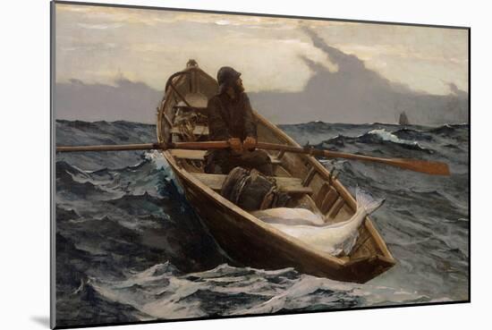 Fog Warning, 1885-Winslow Homer-Mounted Giclee Print