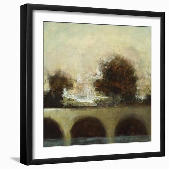 Foggy Bridge I-Randy Hibberd-Framed Art Print