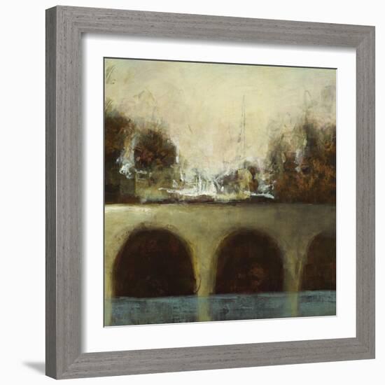 Foggy Bridge II-Randy Hibberd-Framed Art Print