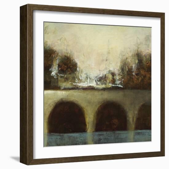 Foggy Bridge II-Randy Hibberd-Framed Art Print