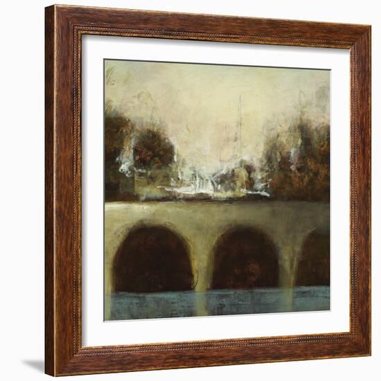 Foggy Bridge II-Randy Hibberd-Framed Art Print