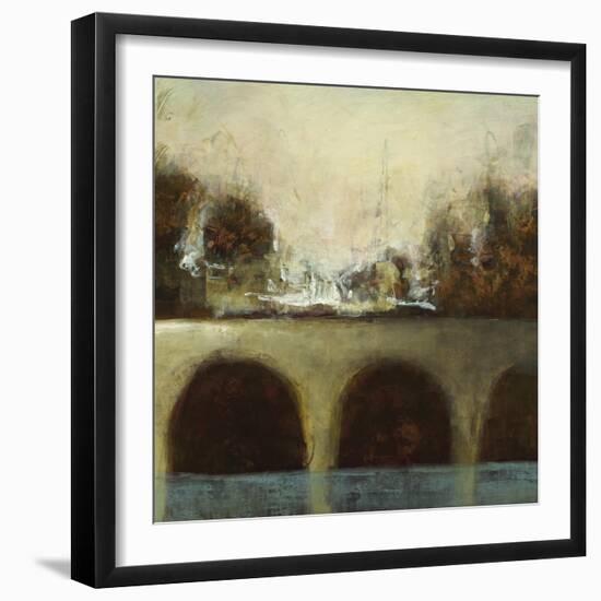 Foggy Bridge II-Randy Hibberd-Framed Art Print