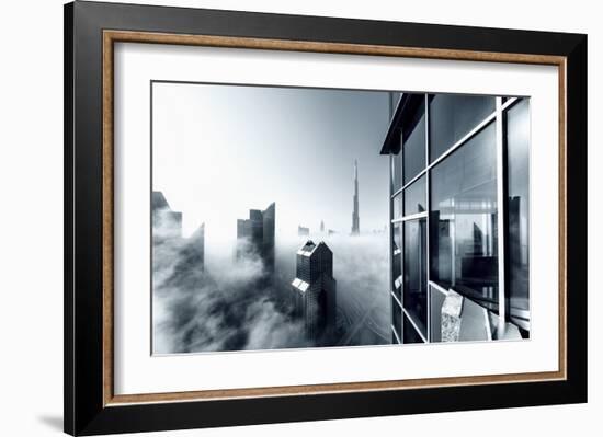 Foggy City-null-Framed Giclee Print