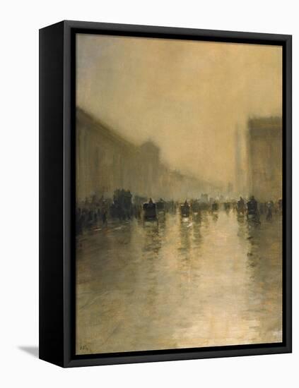 Foggy Day in London-Giuseppe De Nittis-Framed Premier Image Canvas