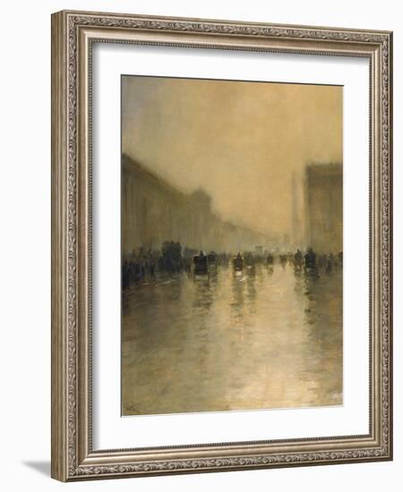 Foggy Day in London-Giuseppe De Nittis-Framed Giclee Print