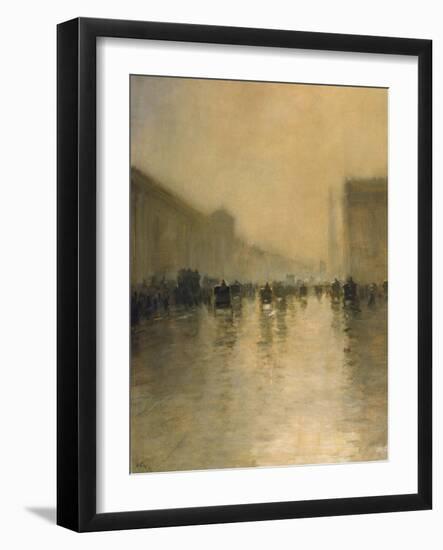 Foggy Day in London-Giuseppe De Nittis-Framed Giclee Print