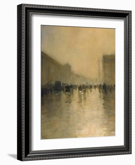 Foggy Day in London-Giuseppe De Nittis-Framed Giclee Print