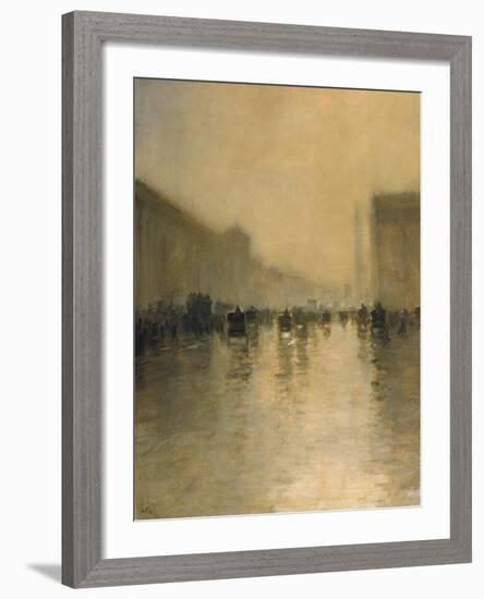 Foggy Day in London-Giuseppe De Nittis-Framed Premium Giclee Print