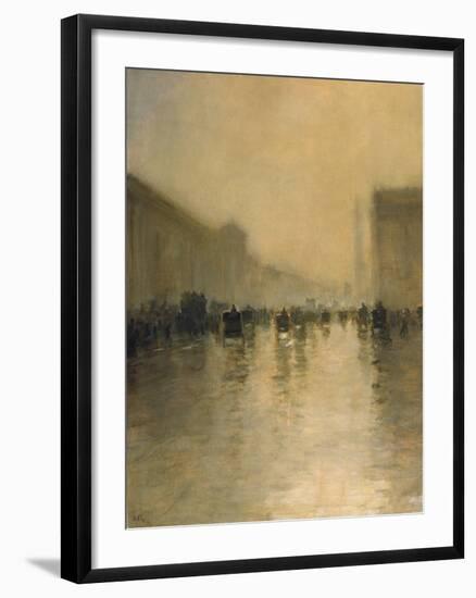 Foggy Day in London-Giuseppe De Nittis-Framed Premium Giclee Print