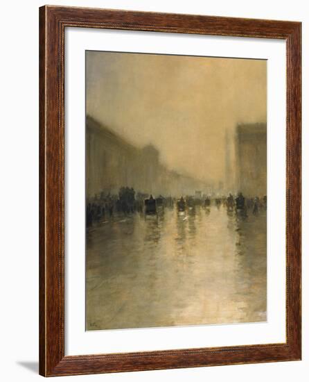 Foggy Day in London-Giuseppe De Nittis-Framed Premium Giclee Print