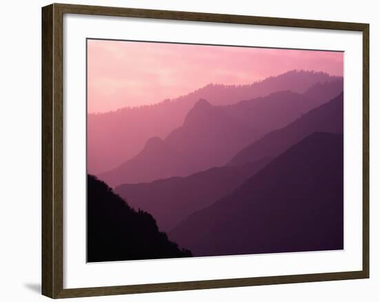 Foggy Hills in Sequoia National Park-Bill Ross-Framed Photographic Print