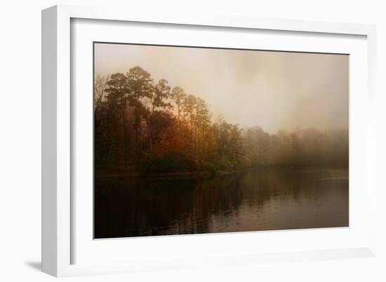 Foggy Morning at Lake LaJoie-Jai Johnson-Framed Giclee Print