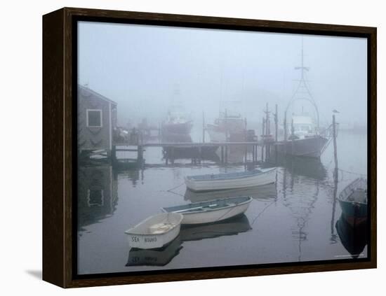 Foggy Morning in Menemsha Harbor on Martha's Vineyard-Alfred Eisenstaedt-Framed Premier Image Canvas
