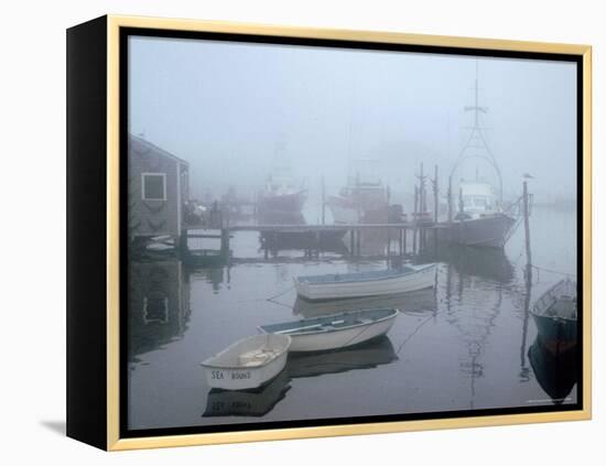Foggy Morning in Menemsha Harbor on Martha's Vineyard-Alfred Eisenstaedt-Framed Premier Image Canvas