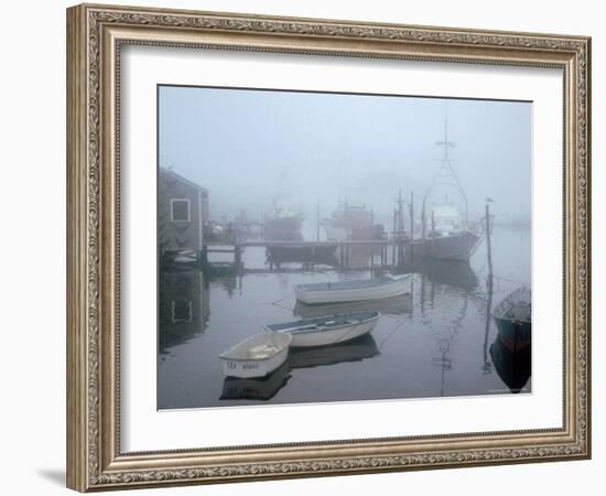 Foggy Morning in Menemsha Harbor on Martha's Vineyard-Alfred Eisenstaedt-Framed Photographic Print