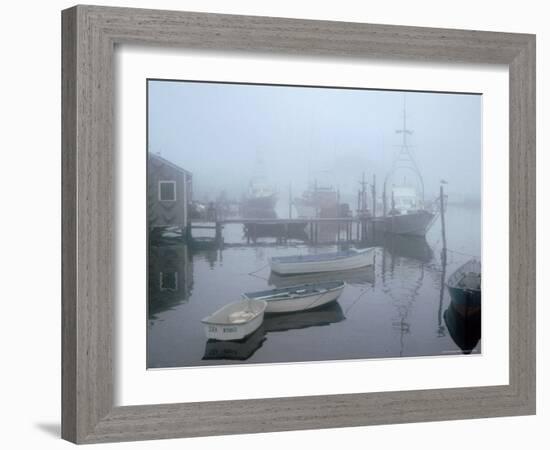 Foggy Morning in Menemsha Harbor on Martha's Vineyard-Alfred Eisenstaedt-Framed Photographic Print