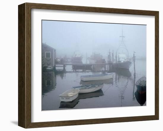 Foggy Morning in Menemsha Harbor on Martha's Vineyard-Alfred Eisenstaedt-Framed Photographic Print