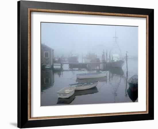 Foggy Morning in Menemsha Harbor on Martha's Vineyard-Alfred Eisenstaedt-Framed Photographic Print