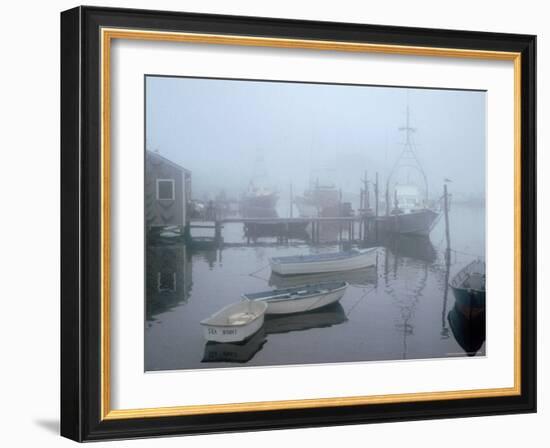 Foggy Morning in Menemsha Harbor on Martha's Vineyard-Alfred Eisenstaedt-Framed Photographic Print