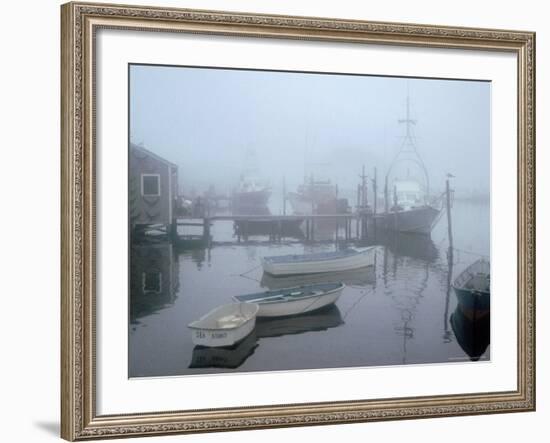 Foggy Morning in Menemsha Harbor on Martha's Vineyard-Alfred Eisenstaedt-Framed Photographic Print