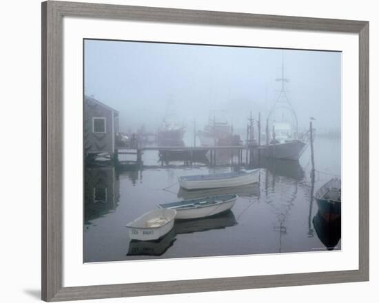 Foggy Morning in Menemsha Harbor on Martha's Vineyard-Alfred Eisenstaedt-Framed Photographic Print