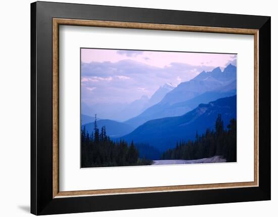 Foggy mountainous landscape of Banff National Park, Banff, Alberta, Canada-Panoramic Images-Framed Photographic Print