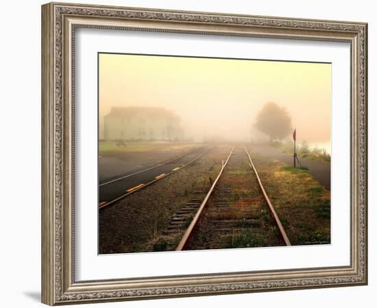 Foggy on the Tracks-Jody Miller-Framed Photographic Print