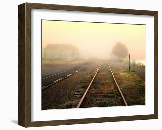 Foggy on the Tracks-Jody Miller-Framed Photographic Print