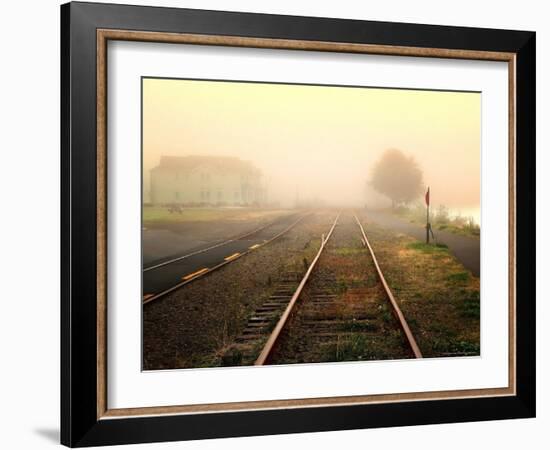 Foggy on the Tracks-Jody Miller-Framed Photographic Print