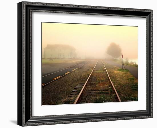 Foggy on the Tracks-Jody Miller-Framed Photographic Print