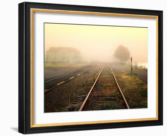 Foggy on the Tracks-Jody Miller-Framed Photographic Print