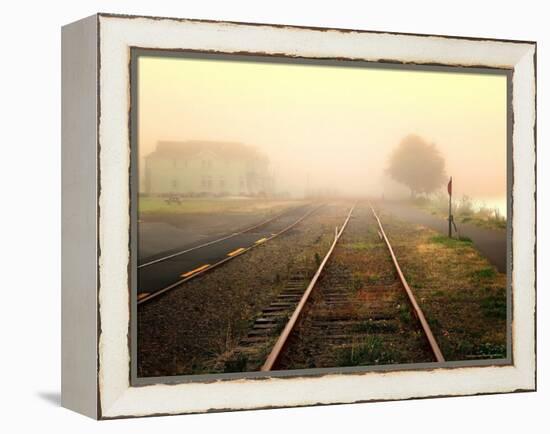 Foggy on the Tracks-Jody Miller-Framed Premier Image Canvas