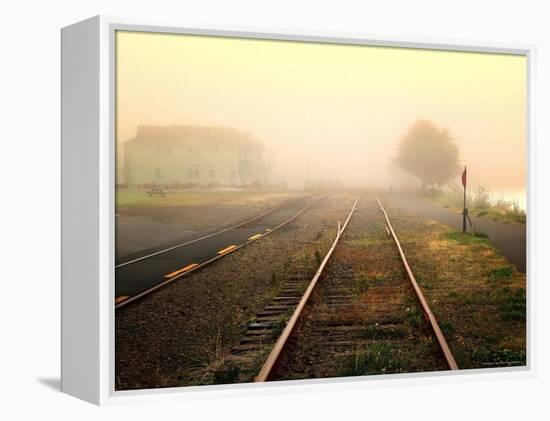 Foggy on the Tracks-Jody Miller-Framed Premier Image Canvas