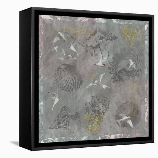 Foggy Sea Terns-Bill Jackson-Framed Premier Image Canvas