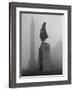 Foggy View of Monuments in Trafalgar Square, London-Hans Wild-Framed Photographic Print