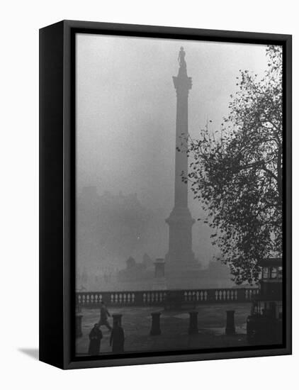 Foggy View of Trafalgar Square-Hans Wild-Framed Premier Image Canvas