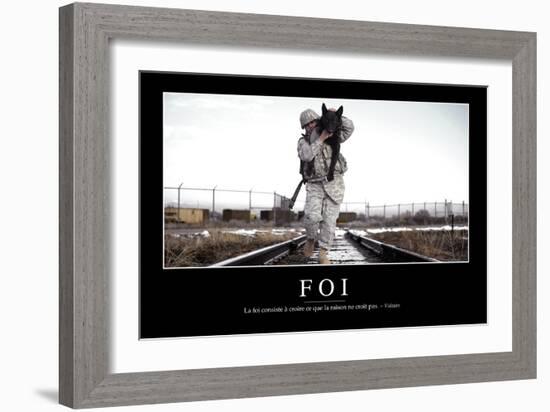 Foi: Citation Et Affiche D'Inspiration Et Motivation-null-Framed Photographic Print