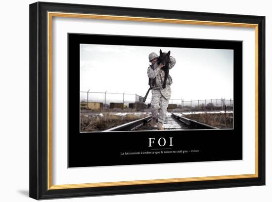 Foi: Citation Et Affiche D'Inspiration Et Motivation-null-Framed Photographic Print