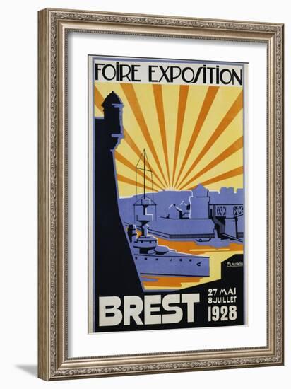 Foire Exposition Brest Poster-C. Lautrou-Framed Giclee Print