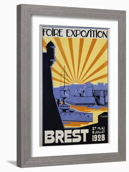 Foire Exposition Brest Poster-C. Lautrou-Framed Giclee Print