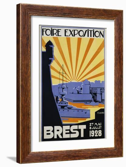 Foire Exposition Brest Poster-C. Lautrou-Framed Giclee Print