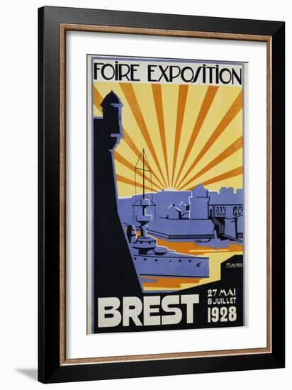 Foire Exposition Brest Poster-C. Lautrou-Framed Giclee Print