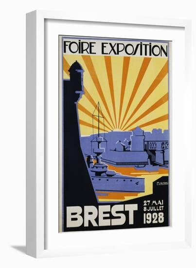 Foire Exposition Brest Poster-C. Lautrou-Framed Giclee Print