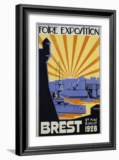 Foire Exposition Brest Poster-C. Lautrou-Framed Giclee Print