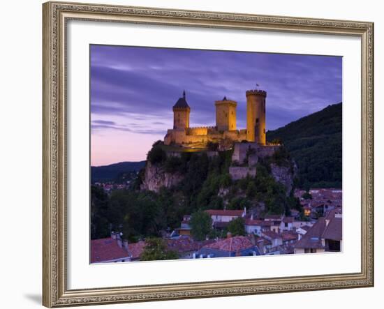 Foix Castle, Foix, Ariege, Midi-Pyrenees, France-Doug Pearson-Framed Photographic Print