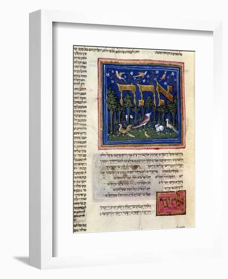 Fol.115V from 'The Rothschild Miscellany', Northern Italy, C.1450-80-null-Framed Giclee Print