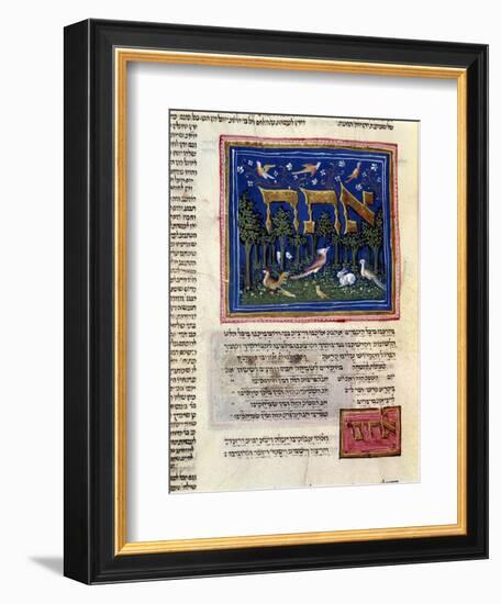 Fol.115V from 'The Rothschild Miscellany', Northern Italy, C.1450-80-null-Framed Giclee Print