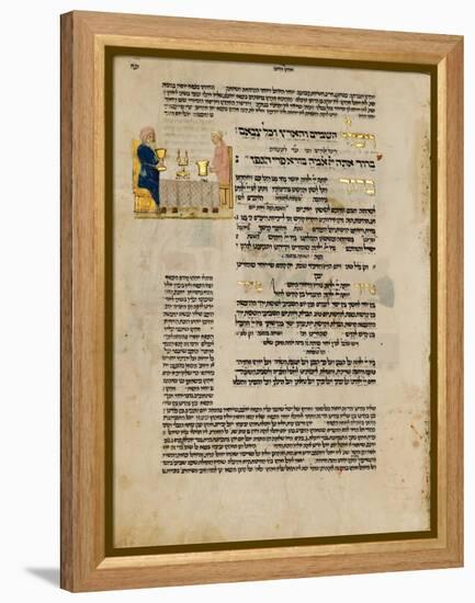 Fol.156R from 'The Rothschild Miscellany', Northern Italy, C.1450-80-null-Framed Premier Image Canvas